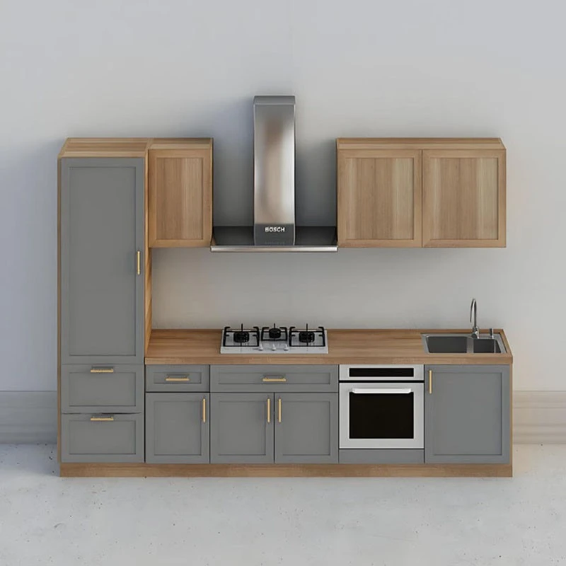 wood veneer kitchen cabinet (2)